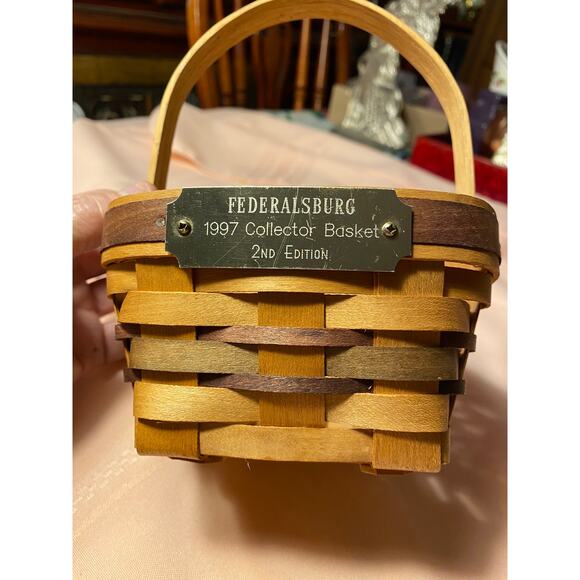 Delaware Heritage Basket 1997 FEDERALSBURG Collector Basket 2nd Edition Signed - Picture 12 of 12